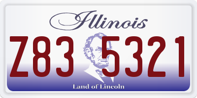 IL license plate Z835321