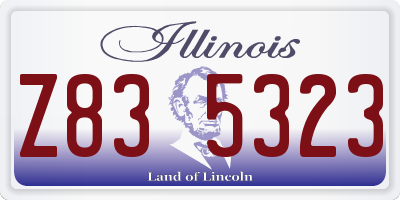 IL license plate Z835323