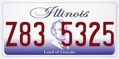 IL license plate Z835325