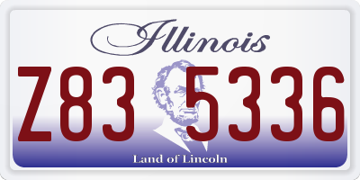 IL license plate Z835336