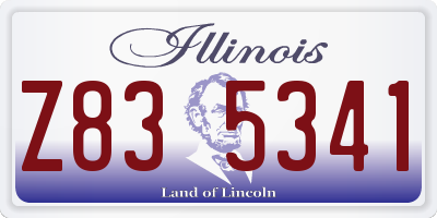 IL license plate Z835341