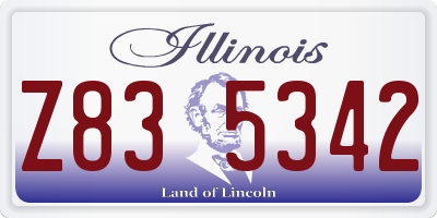 IL license plate Z835342