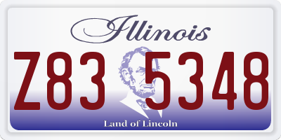 IL license plate Z835348