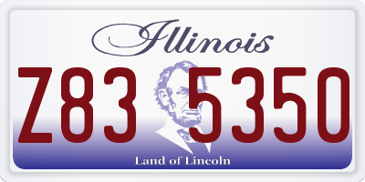 IL license plate Z835350
