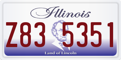 IL license plate Z835351