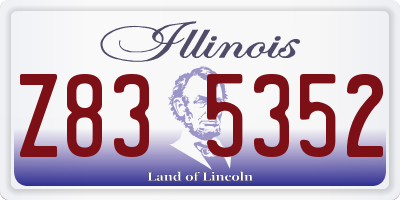 IL license plate Z835352