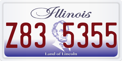 IL license plate Z835355