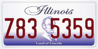 IL license plate Z835359