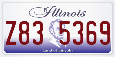 IL license plate Z835369