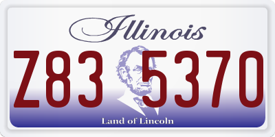 IL license plate Z835370