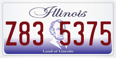 IL license plate Z835375