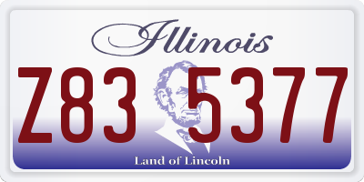 IL license plate Z835377