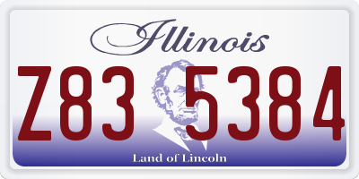 IL license plate Z835384
