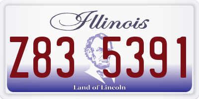 IL license plate Z835391