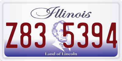 IL license plate Z835394