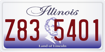 IL license plate Z835401