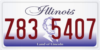 IL license plate Z835407