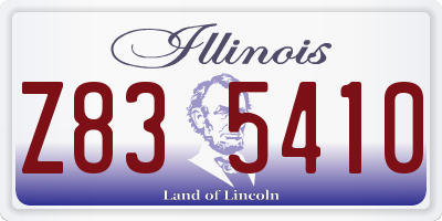IL license plate Z835410