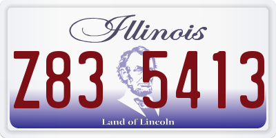 IL license plate Z835413