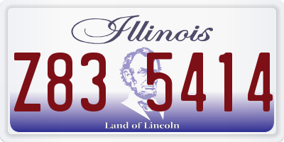 IL license plate Z835414