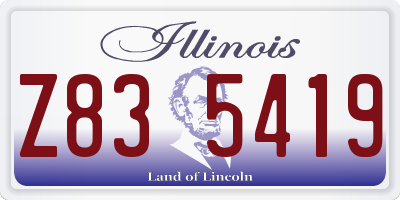 IL license plate Z835419