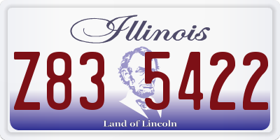 IL license plate Z835422