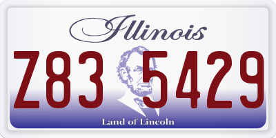 IL license plate Z835429