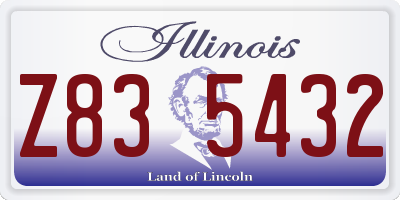 IL license plate Z835432