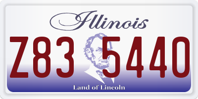 IL license plate Z835440