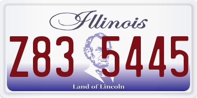 IL license plate Z835445