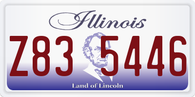 IL license plate Z835446
