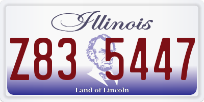 IL license plate Z835447