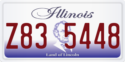 IL license plate Z835448