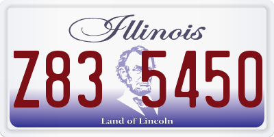 IL license plate Z835450