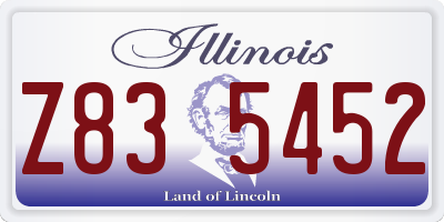 IL license plate Z835452