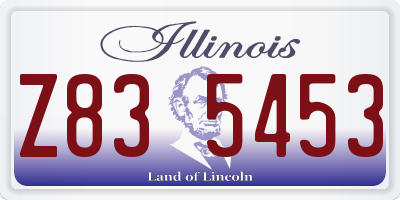 IL license plate Z835453