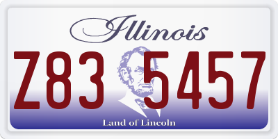 IL license plate Z835457