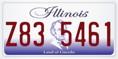 IL license plate Z835461