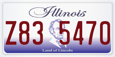 IL license plate Z835470