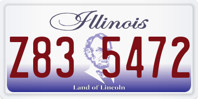 IL license plate Z835472