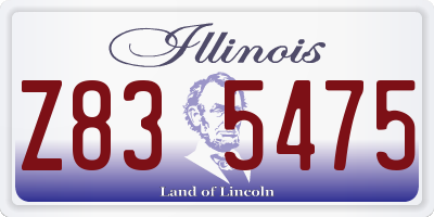 IL license plate Z835475