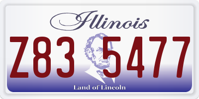 IL license plate Z835477