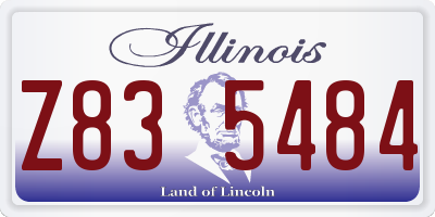 IL license plate Z835484