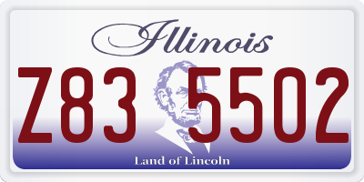 IL license plate Z835502