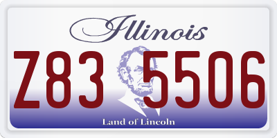 IL license plate Z835506