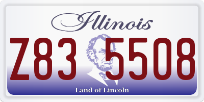 IL license plate Z835508