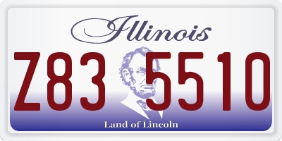 IL license plate Z835510