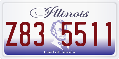 IL license plate Z835511