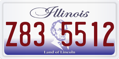 IL license plate Z835512