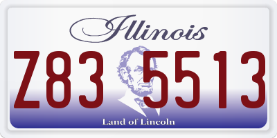 IL license plate Z835513